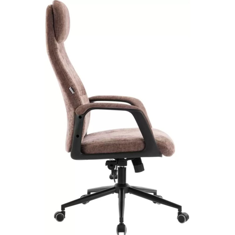 Кресло компьютерное EVERPROF Otto, Black ткань, коричневый, металл, корпус черный