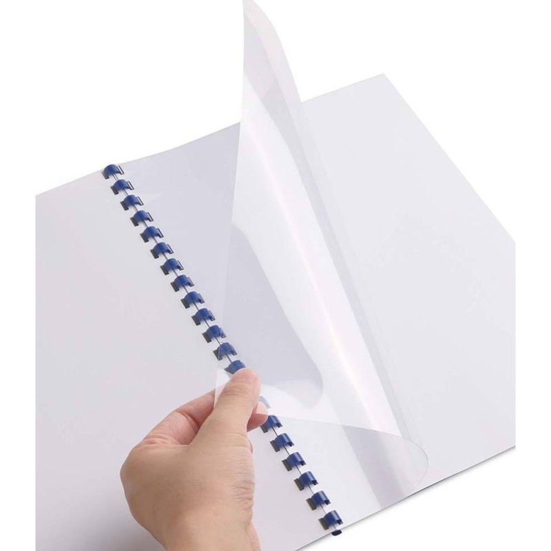 Обложка для переплета YesЛи, A4, пластик, 150 мкм, 100 шт, синий