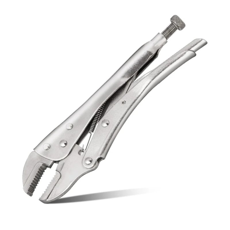 Клещи зажимные Deli YS EDL109010, 220 мм, с фиксатором