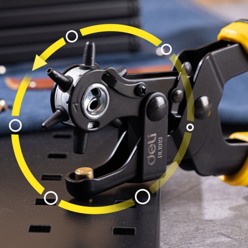 Пробойник Deli YS EDL1919, 240 мм, 2-4,5 мм, 2-х компонентные рукоятки