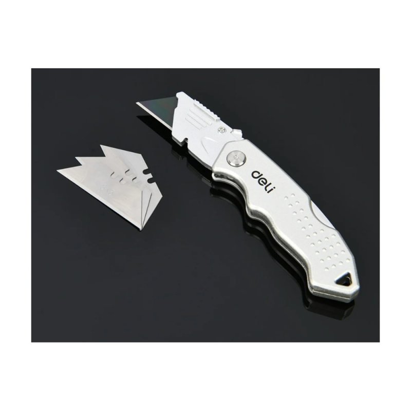 Нож строительный Deli YS EDL008Z, 19 мм, складной, трапеция