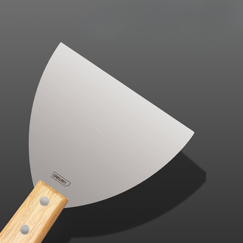 Шпатель Deli YS DL-HD1C, нержавеющий, 25 мм, деревянная рукоятка