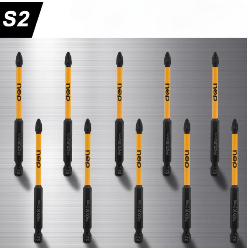 Бита Deli YS EDL251150, ударная, 10 шт., PH2 x 150 мм