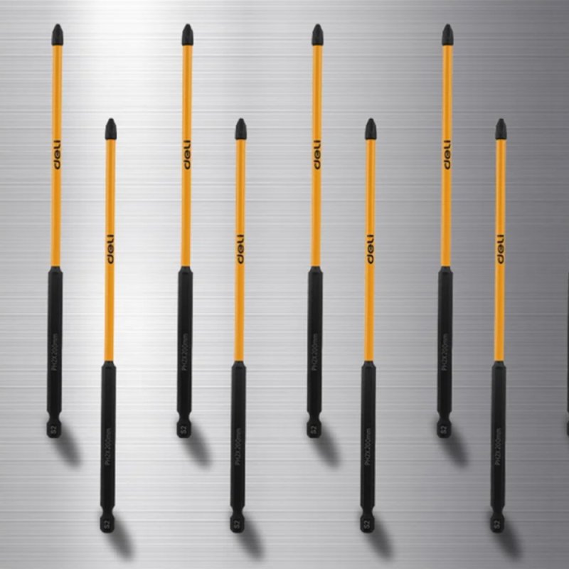 Бита Deli YS EDL251200, ударная, 10 шт., PH2 x 200 мм