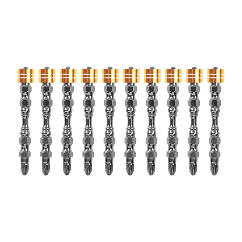 Бита Deli YS EDL255065, с ограничителем, 10 шт., PH2 x 65 мм, для ГКЛ