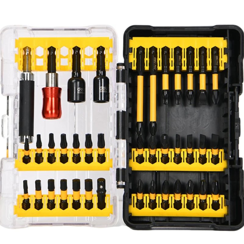 Набор ударных бит Deli YS EDL251203, с держателем, 39 шт.