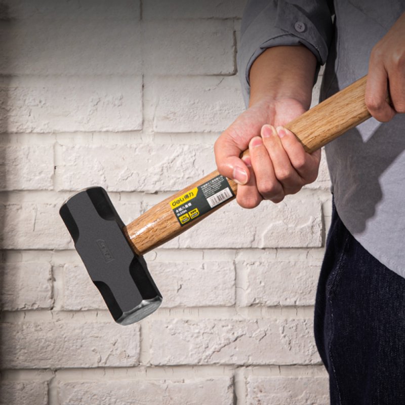 Кувалда Deli YS DL5204, 1.8 кг, деревянная рукоятка