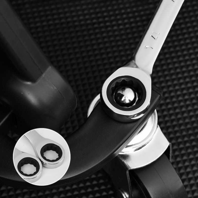 Ключ комбинированный Deli YS EDL34115, 15 мм, с трещоткой, 72 зуба