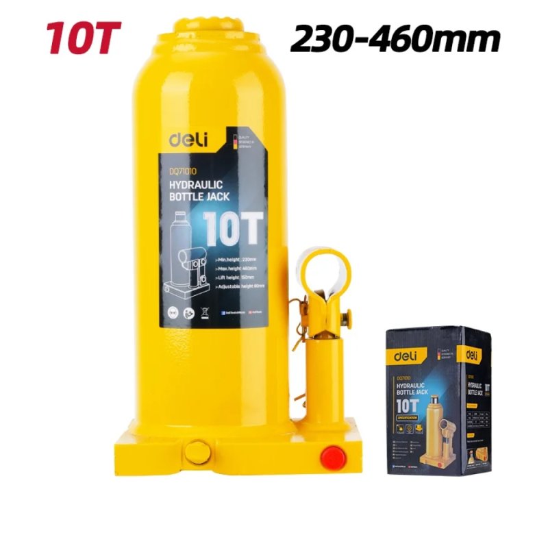 Домкрат бутылочный Deli YS EDQ71010, 10 т