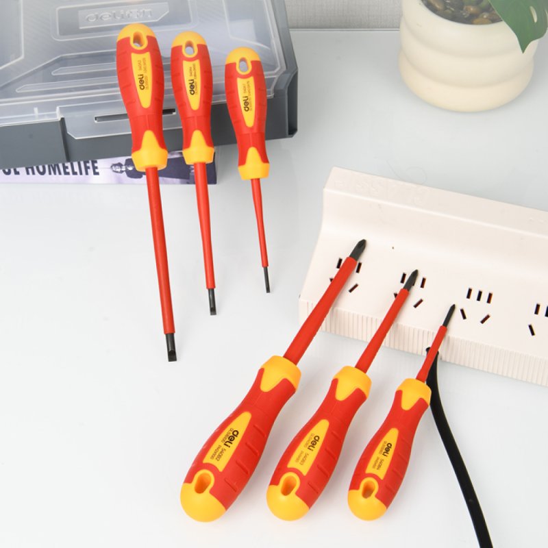 Набор диэлектрических отверток Deli YS EDL510006T, 3 SL, 3 PH