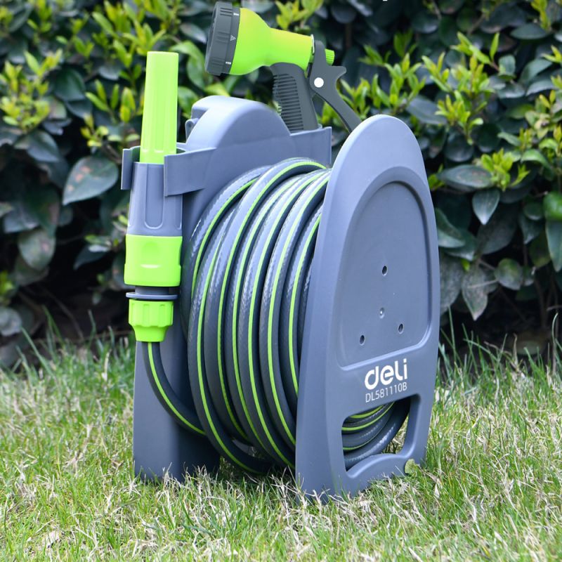 Шланг для полива Deli GS EDL581110B, с катушкой