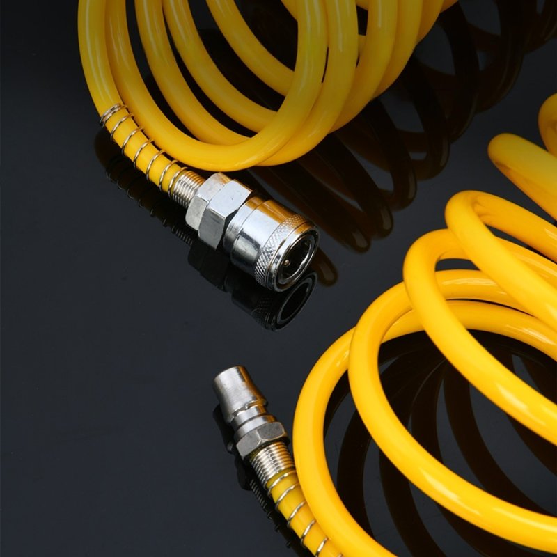 Шланг пневматический Deli YS EDL-PU10, 5/8 мм, 10 м, спиральный, полиуретановый