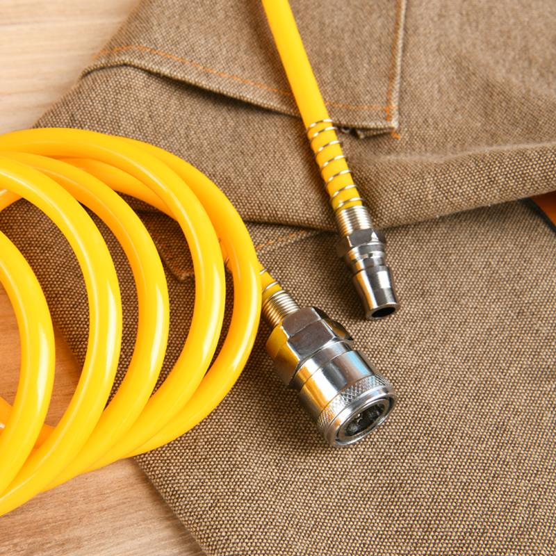 Шланг пневматический Deli YS EDL-PU10, 5/8 мм, 10 м, спиральный, полиуретановый