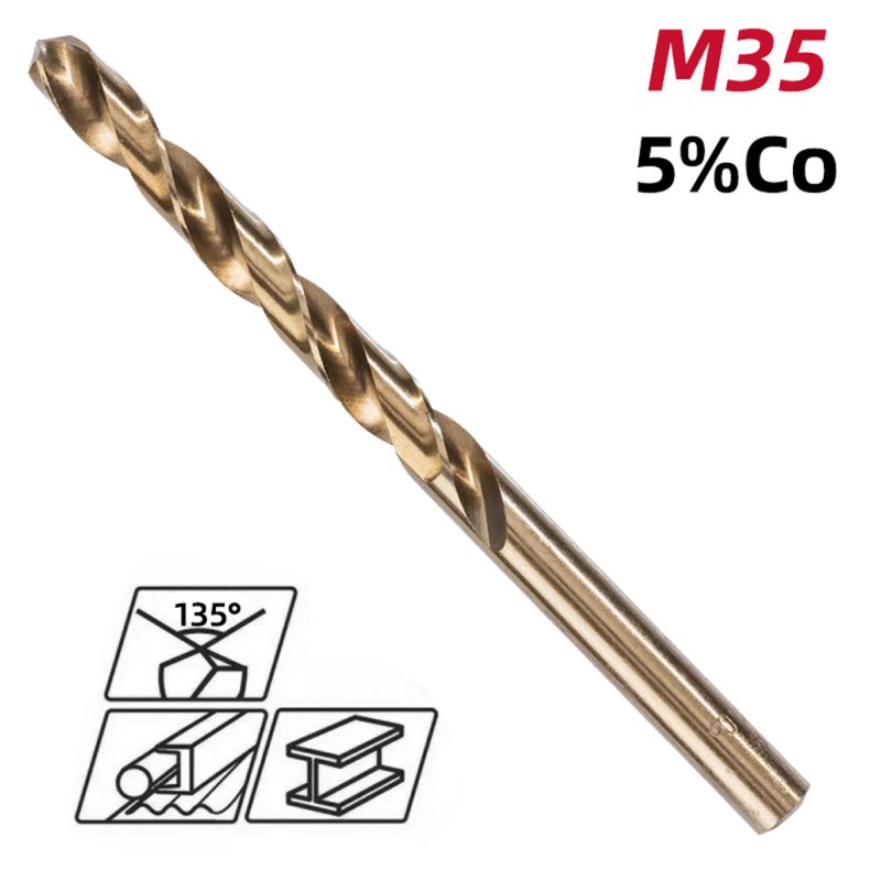 Сверло по металлу Deli RS EDH-MHZ075-E2, 7.5 мм, DIN 338, HSCo 5%