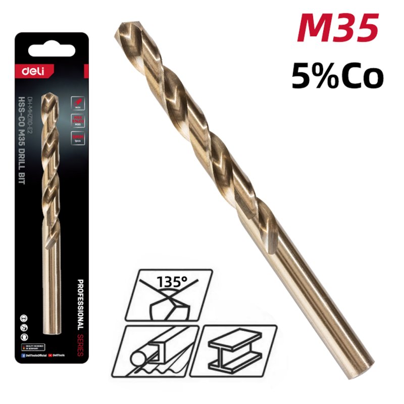 Сверло по металлу Deli RS EDH-MHZ110-E2, 11.0 мм, DIN 338, HSCo 5%