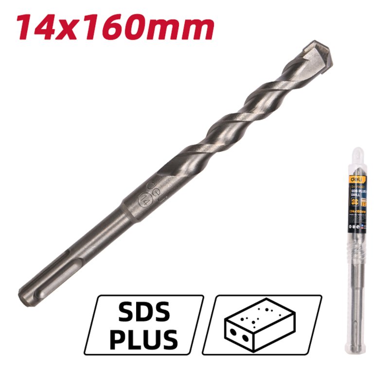 Бур по бетону Deli YS EDH-Y14160, 14 x 160 мм, SDS-PLUS