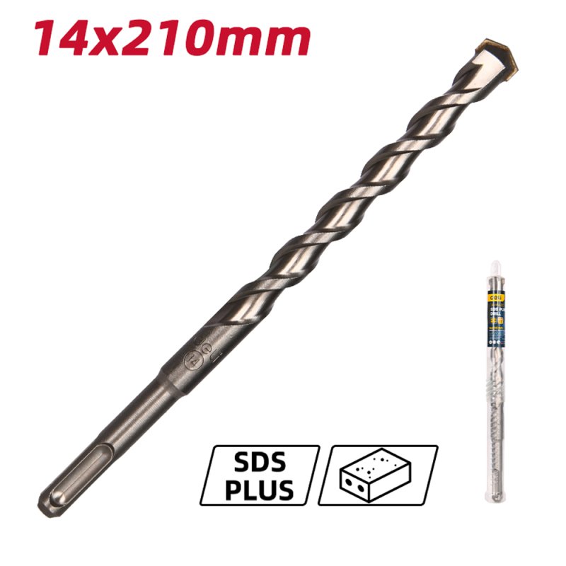 Бур по бетону Deli YS EDH-Y14210, 14 x 210 мм, SDS-PLUS