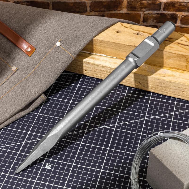 Зубило пиковое Deli YS EDH-HJZ030-E1, для отбойного молотка, 30 x 410 мм, HEX