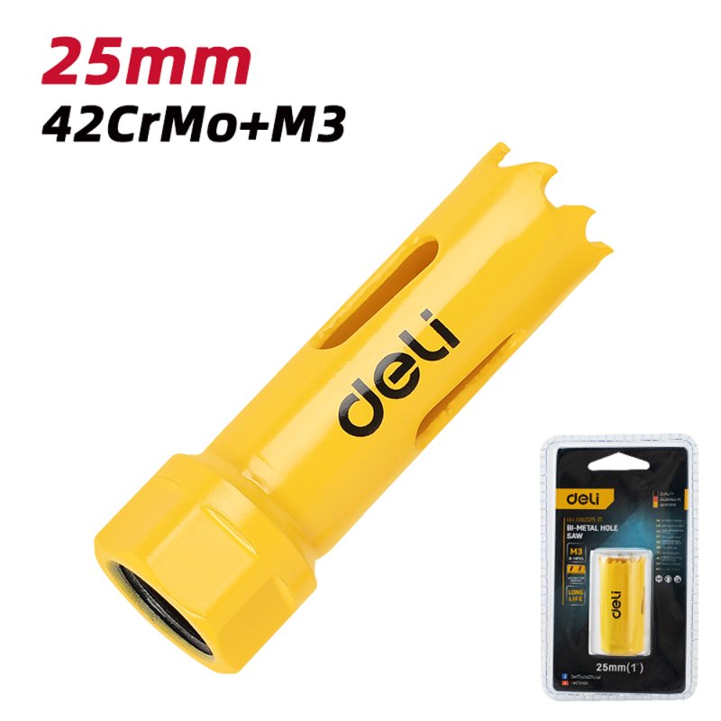 Коронка биметаллическая Deli YS EDH-SKK025-E1, 25 х 38 мм, М14