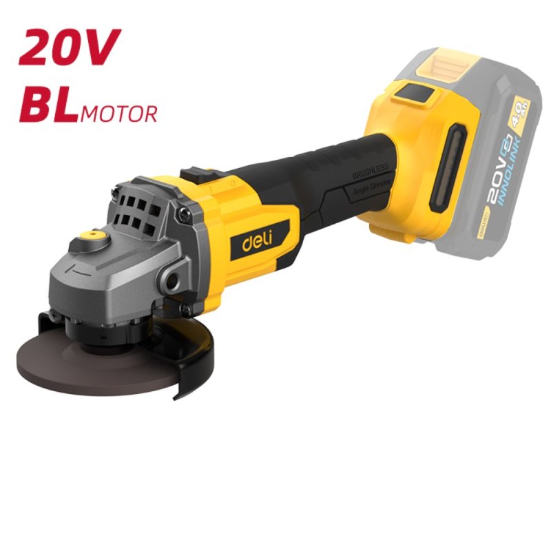 Шлифмашина угловая Deli YS EDC602Z, без аккумуляторов и ЗУ