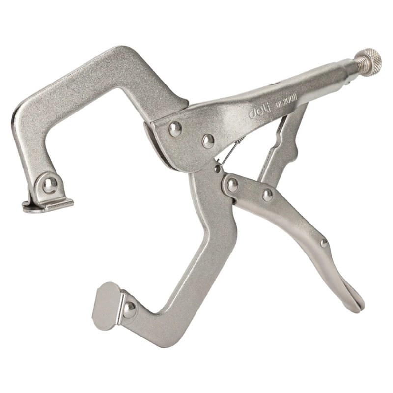 Клещи Deli YS DL20011, зажимные, С-образные с фиксатором, 280 мм