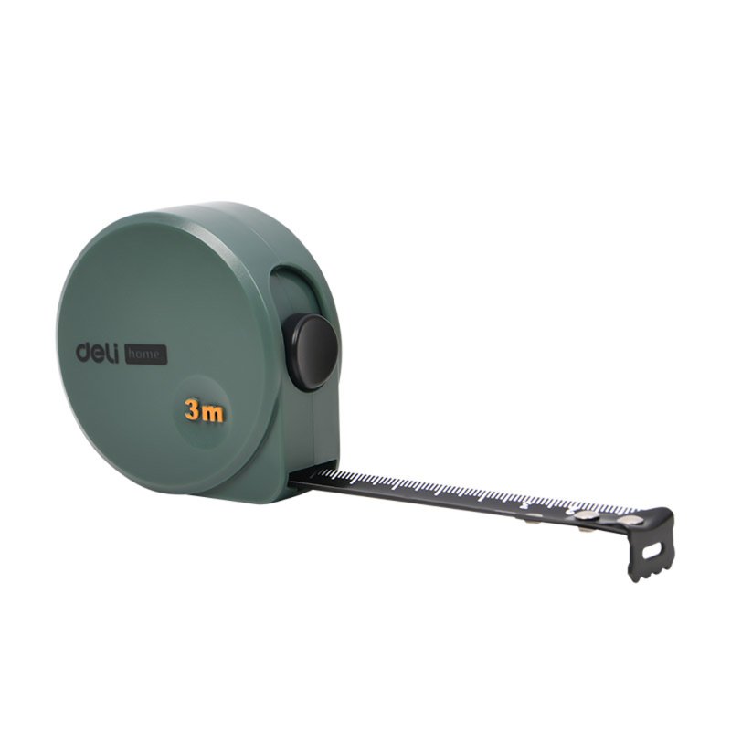 Рулетка Deli HS EHT8316L, 3 м х 16 мм, Soft Touch, зеленый