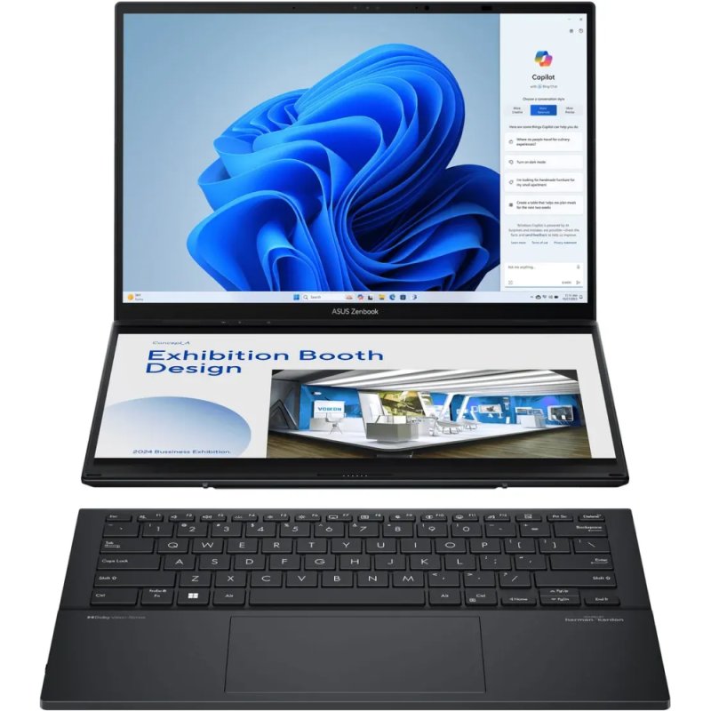 Ноутбук ASUS Zenbook Duo UX8406CA-QL080W, 16GB, 1TB, W11H, черный