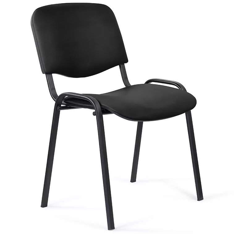 Стул для посетителей ИЗО BLACK, ткань, черный C-11