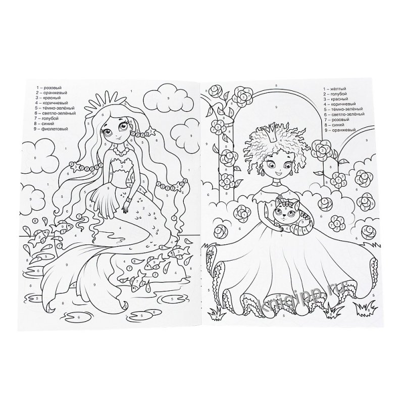 Раскраска по номерам 