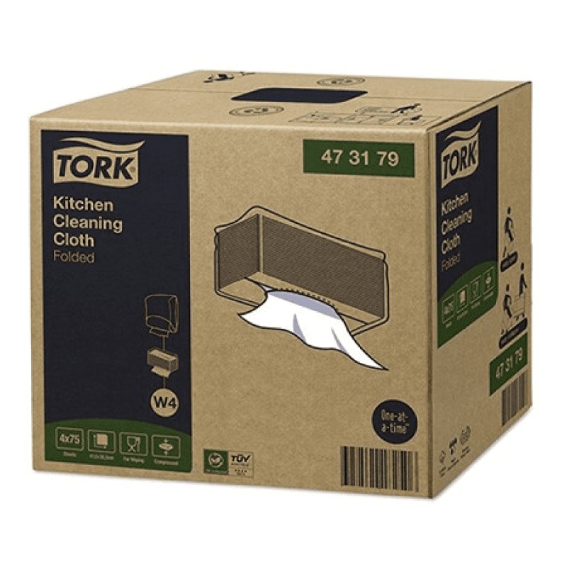 Материал нетканый Tork Premium для кухни в салфетках, 1 слой, W4, 75 листов