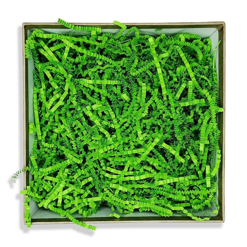 Наполнитель бумажный, гофрированный, 3 мм, 50 г, зеленый