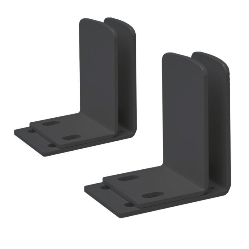 Крепление уголок RAL9005, черный (комплект)