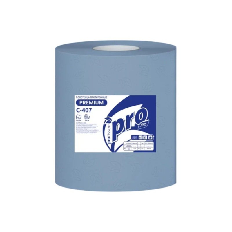 Протирочные полотенца PROtissue, 350 м, 2 слоя, синий