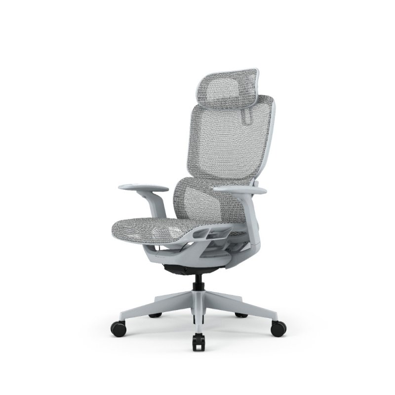 Кресло компьютерное SitZone E-VL002A-BS, сетка, ткань, пластик, серый