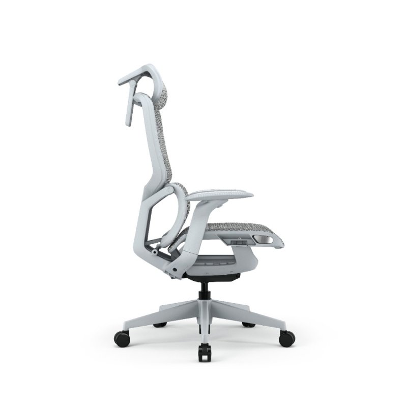 Кресло компьютерное SitZone E-VL002A-BS, сетка, ткань, пластик, серый