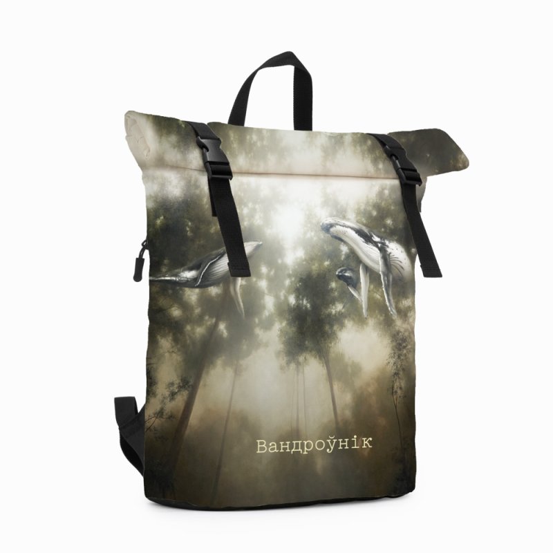 Рюкзак ролл-мини «Воображаемая реальность», Эльмира Мухтарова, текстиль, разноцветный