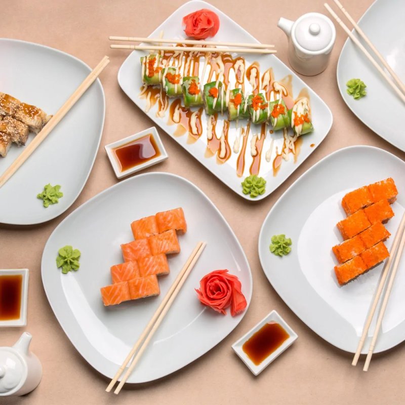 Палочки для еды 20 см, в индивидуальной ПП-упаковке, бамбук, 100 шт/упак