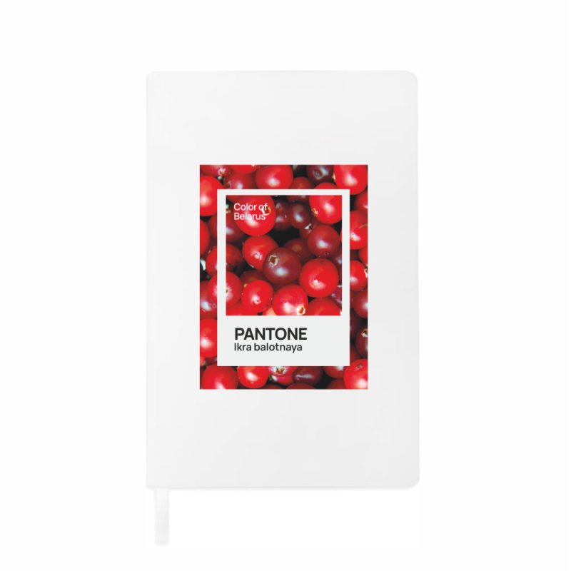 Блокнот «Color of Belarus. Pantone Ikra balotnaya», А5, 128 листов, в точку, белый, зеленый