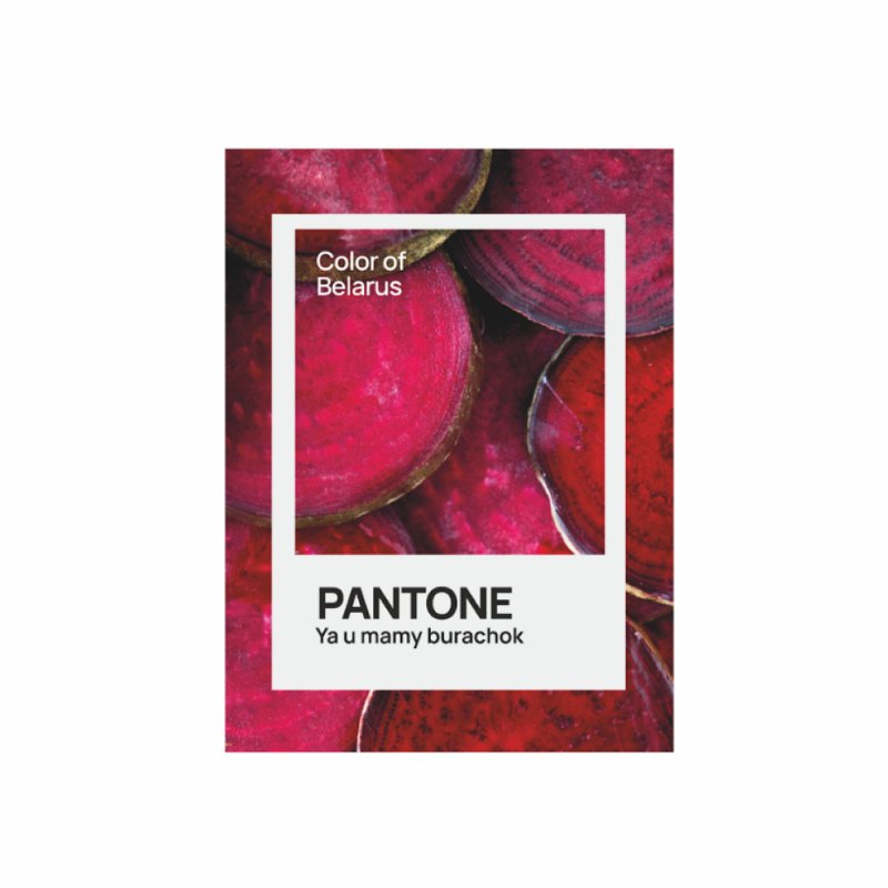 Блокнот «Color of Belarus. Pantone Ya u mamy burachok», А5, 128 листов, в точку, белый, красный