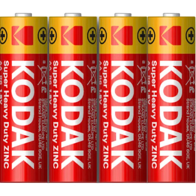Батарейки солевые Kodak Super Heavy Duty Zinc, AAA, R03-4BL, 4 шт