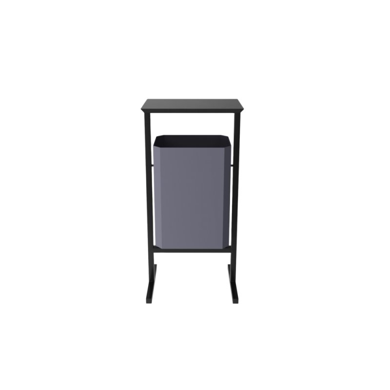 Урна уличная для мусора СТАНДАРТ, 35 л, металл, серый