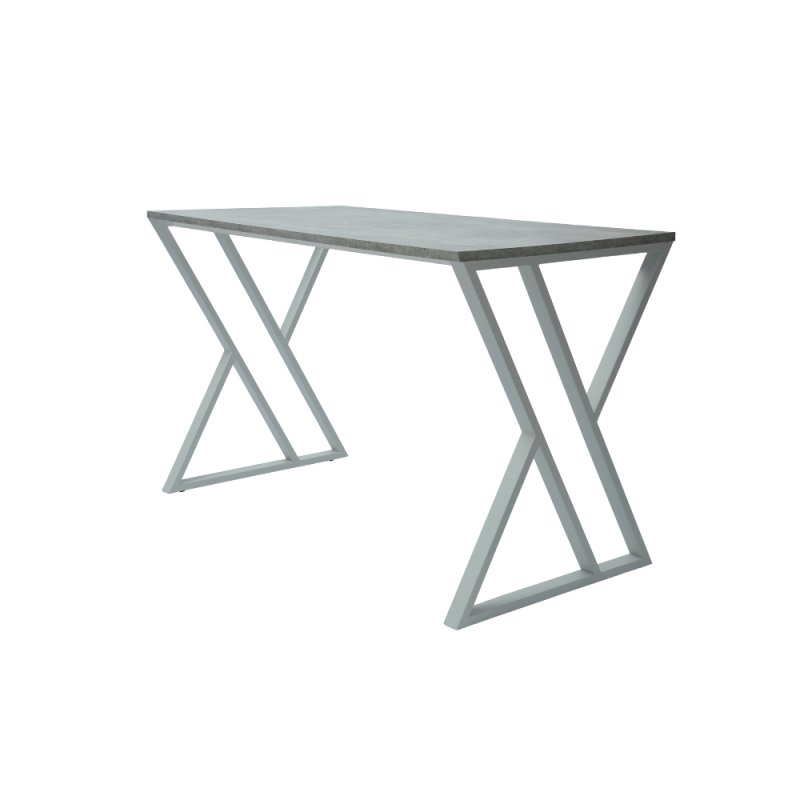 Стол письменный ALLERD GEON, белый муар, Бетон