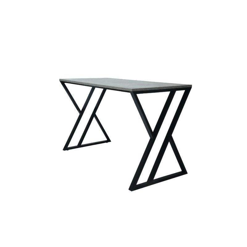 Стол письменный ALLERD GEON, черный муар, Бетон