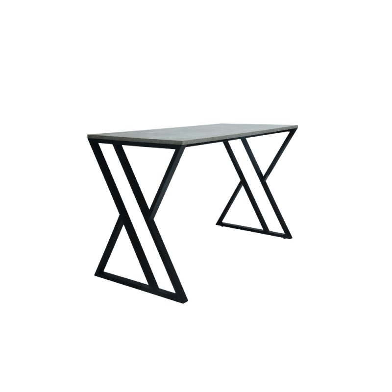 Стол письменный ALLERD GEON, черный муар, Бетон