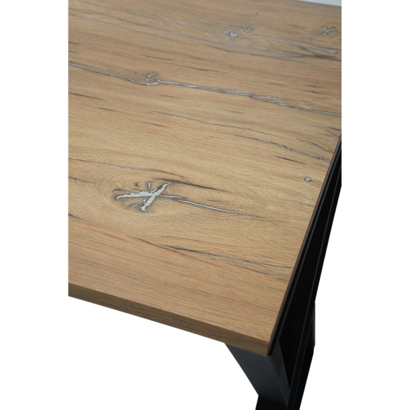 Стол письменный ALLERD GEON, черный муар, Дуб Нокс