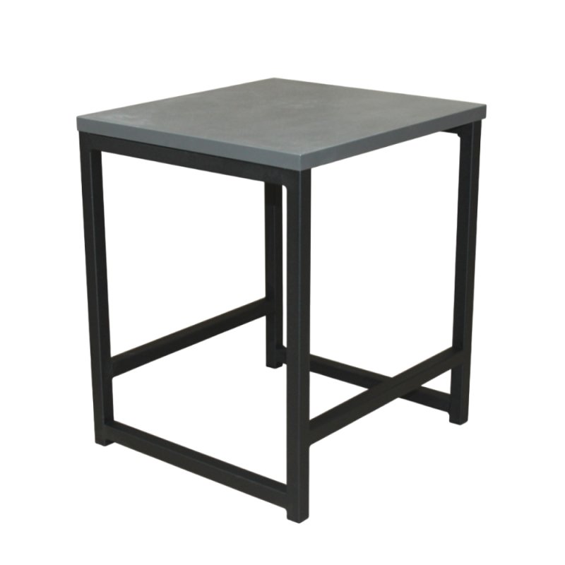 Табурет RION ALLERD, металл, ЛДСП, черный муар, Металл Бруклин