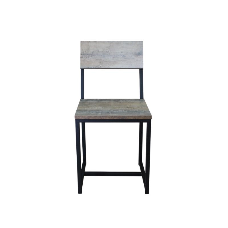 Стул ALLERD RION, металл, ЛДСП, черный муар, Австралийское дерево