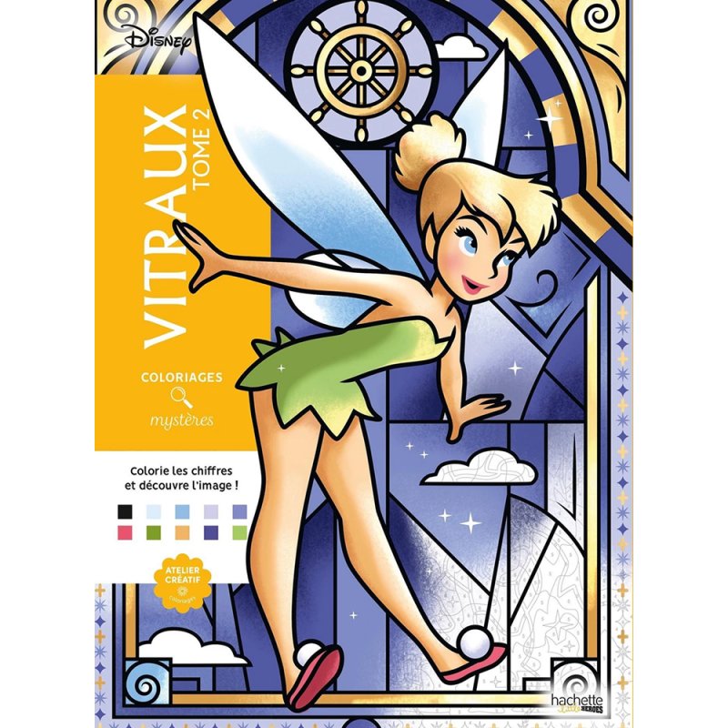 Раскраска по номерам на французском языке 