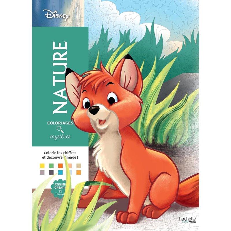 Раскраска по номерам на французском языке 