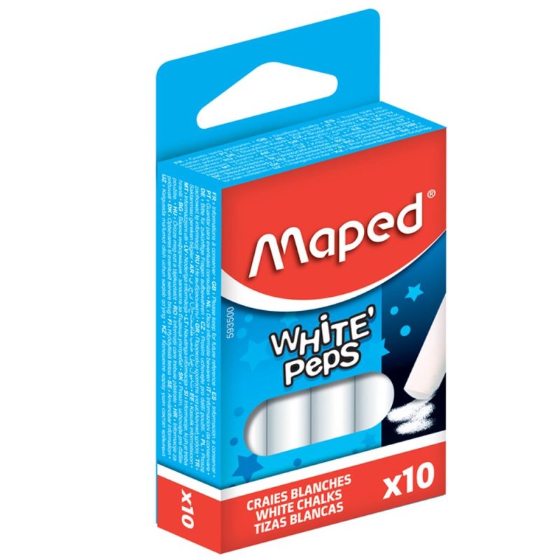 Мелки для доски круглые Maped 